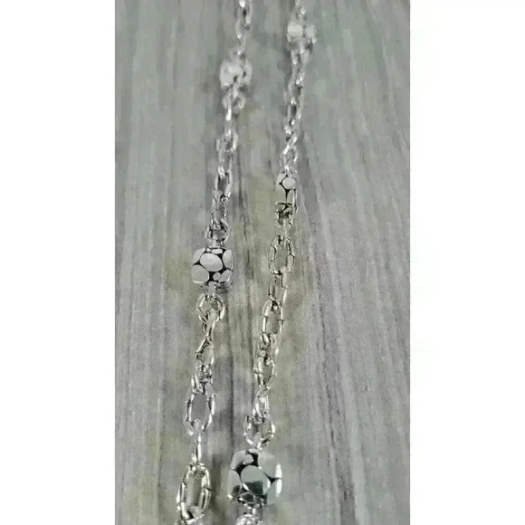 John Hardy Sterling Silver Heritage Kali Station Necklace 45" - Picture 7 of 15